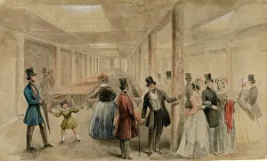 : The first class saloon of the SS Great Britain, 1845