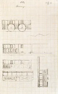 : Isambard Kingdom Brunel 1836 Sketchbook - GWR carriages