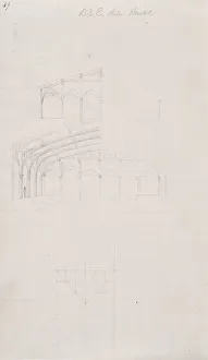 : Isambard Kingdom Brunel sketch: Bristol station, c1842-1843