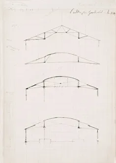 : Isambard Kingdom Brunel sketch: Paddington Goods Shed, 1849