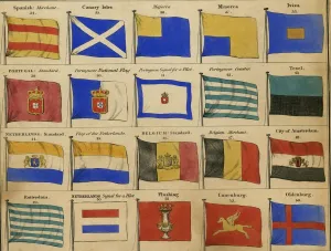 : Maritime flags, 1875