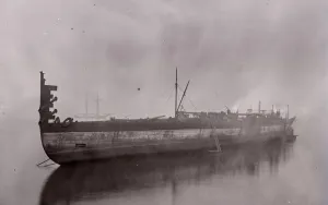 : Photograph: Scrapping of the SS Great Eastern, c1889-1890