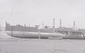 : Photograph: Scrapping of the SS Great Eastern, c1889-1890