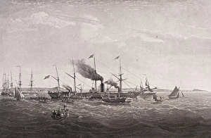 : The PS Great Western setting off from Bristol on her maiden voyage to the United States in 1838