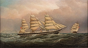 : The SS Great Britain off the island of St Helena