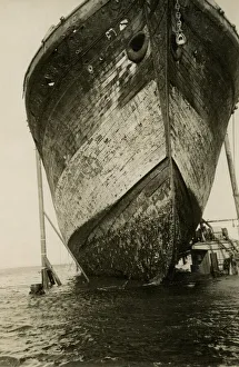 : SS Great Britain Salvage Operation: Ship on Pontoon, 1970