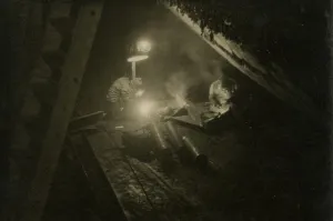 : SS Great Britain Salvage Operation: Welding Ship Interior, 1970