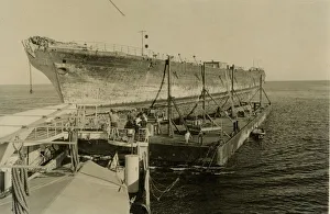 : SS Great Britain on Salvage Pontoon, 1970