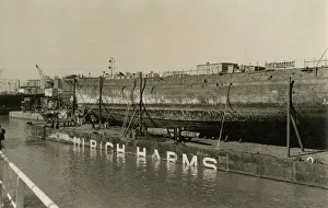 : SS Great Britain on Salvage Pontoon, 1970