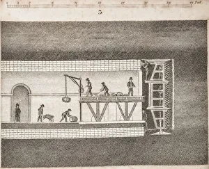 : The Thames Tunnel, shield and brick layers, 1827